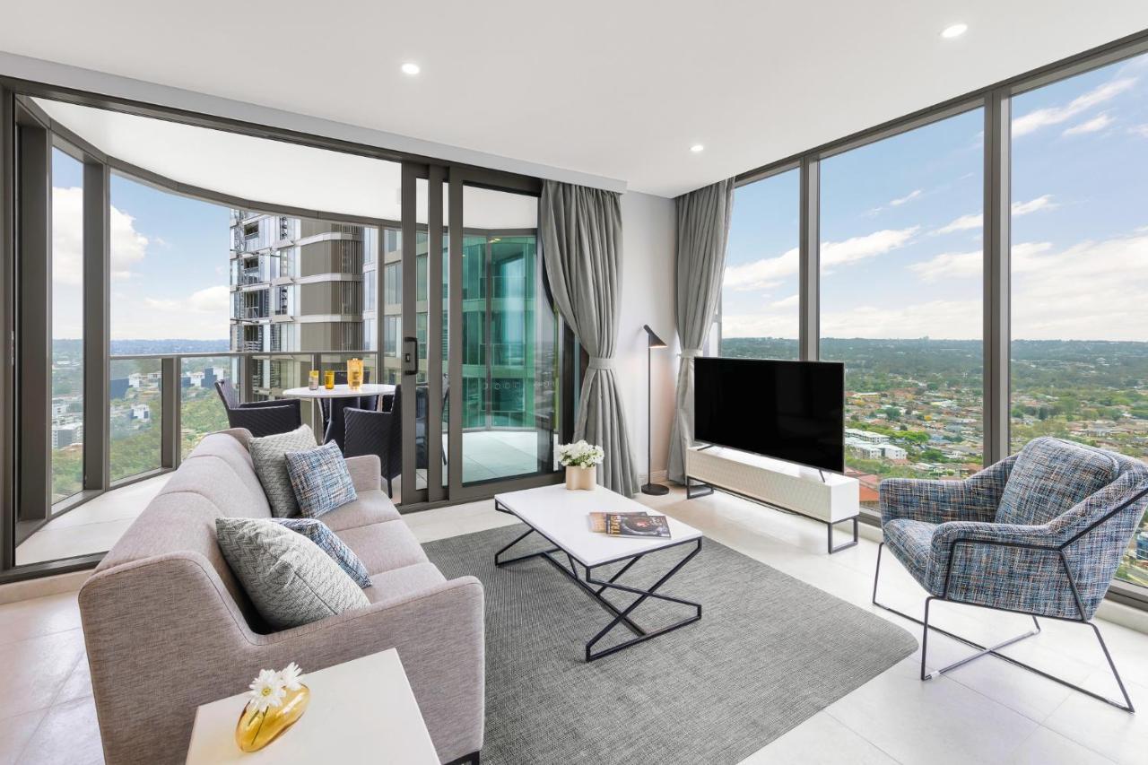Meriton Suites George Street, Parramatta Sidney Exterior foto