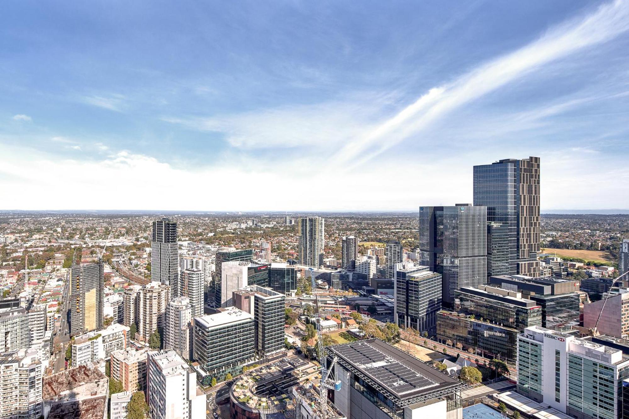 Meriton Suites George Street, Parramatta Sidney Exterior foto
